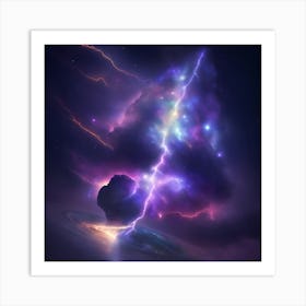 Lightning In The Sky Art Print