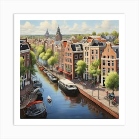 Amsterdam Canal 13 Art Print