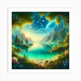 Landscape In The Forest 1 Art Print