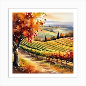 Autumn In Tuscany Art Print