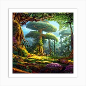 Fantasy Forest Art Print