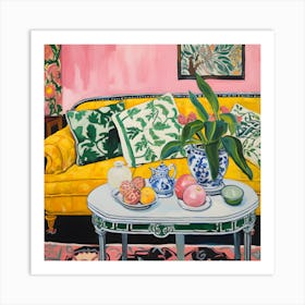 'The Yellow Couch' Art Print