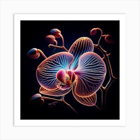 Orchid Flower 2 Art Print