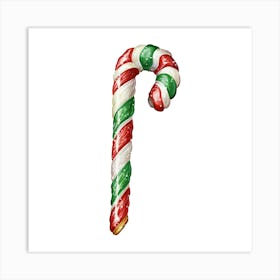 Candy Cane Art Print