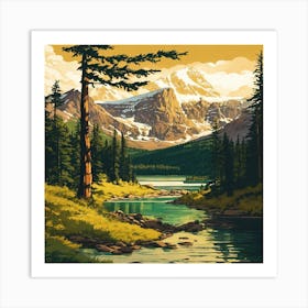 Mountain Landscape 1 Art Print