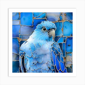 Blue Parrot 1 Art Print