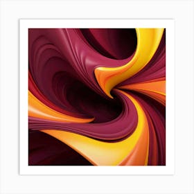 Abstract Swirl Art Print