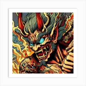 Oni S Wrath 4 Art Print