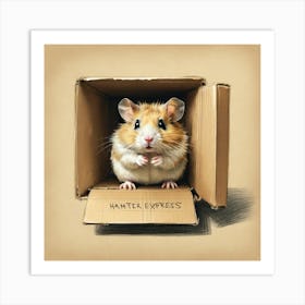 Hamster Express Art Print