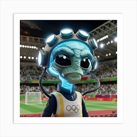 Aliens At The Olympics Art Print