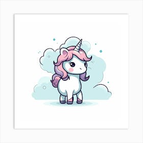 Cute Unicorn 729 Art Print