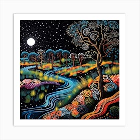 Aboriginal Art Neo Art Print