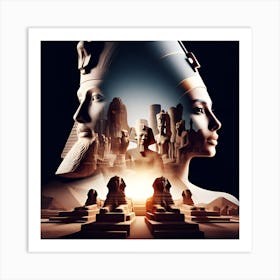 Egypt piramid Art Print