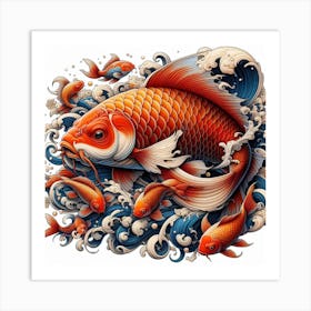 Fish of Koi Carp 3 Art Print