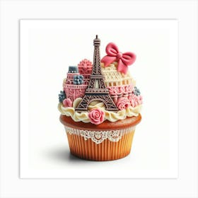 Paris Cupcake Art Print