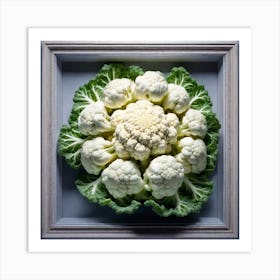 Cauliflower In A Frame 2 Art Print