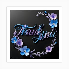 Thank You 1 Art Print