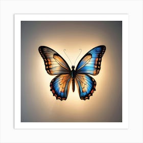 Butterfly Wall Light Art Print