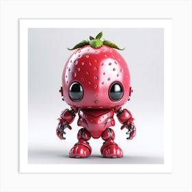 Strawberry Robot Art Print