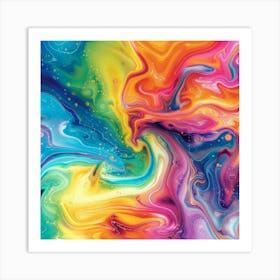 Rainbow Vortex (12) Art Print