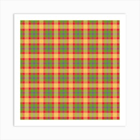 Plaid Fabric 53 Art Print