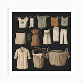 Default Default Vintage Laundry For Defferent Seasons Aestethi 2 Art Print