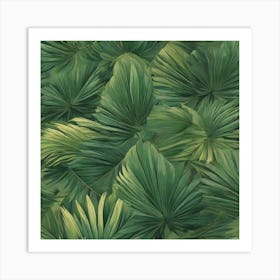 Palm leaf 1 Art Print