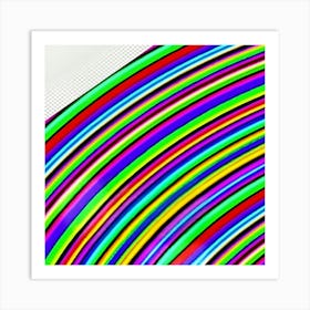 Rainbow Stripes Poster