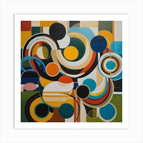 Abstract Circles Art Print