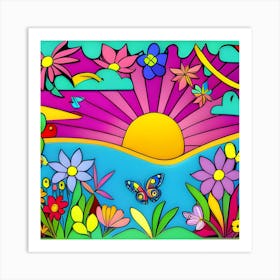 Spring - AI artwork Art Print