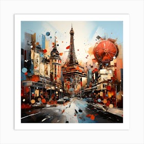 Paris Cityscape Art Print