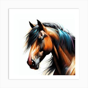Horse Painting Art Print