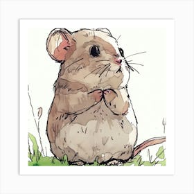 Cute Mouse Art Print