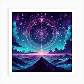 Occult Background Art Print