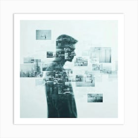 Silhouette Of A Man 15 Art Print