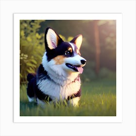 Corgi 31 Art Print