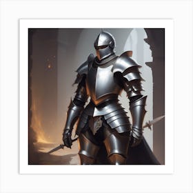 Knight In Armor Art Print