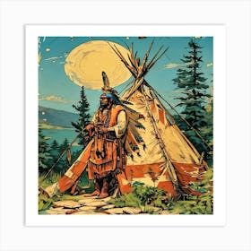 Indian Teepee-Drucke 09.12.2024--bb5da1 Art Print