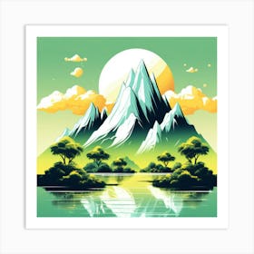 Mountain Landscape 10 Art Print