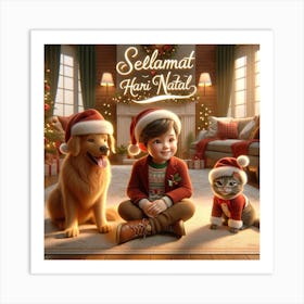 Calm Christmas Art Print