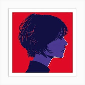 Profile Of A Woman 1 Art Print