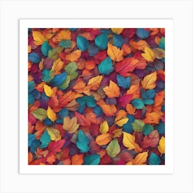 Colorful Leaves 1 Art Print