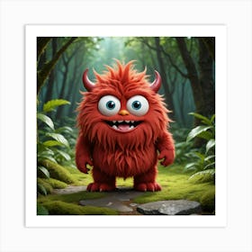 Monster In The Woods 1 Art Print