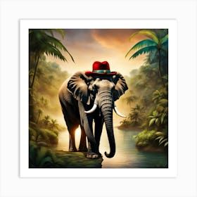 Havana Elephant In the Jungle Art Print