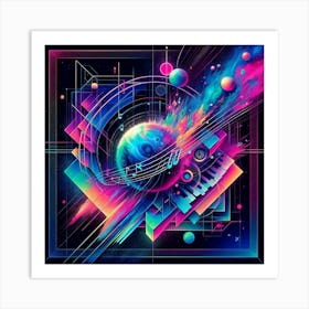 Psychedelic Musical Art Art Print