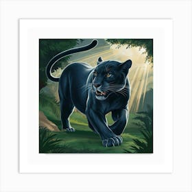 a grey tiger poster Art Print