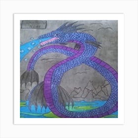 Water Dragon Art Print