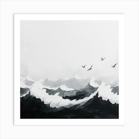 Seagulls In The Sky Art Print