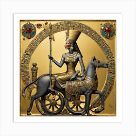 79732 The Artistic Image Contains Queen Nefertiti Sittin Xl 1024 V1 0 Art Print
