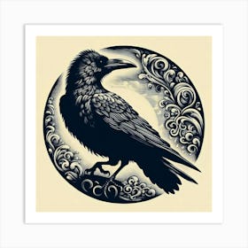 Raven 2 Art Print